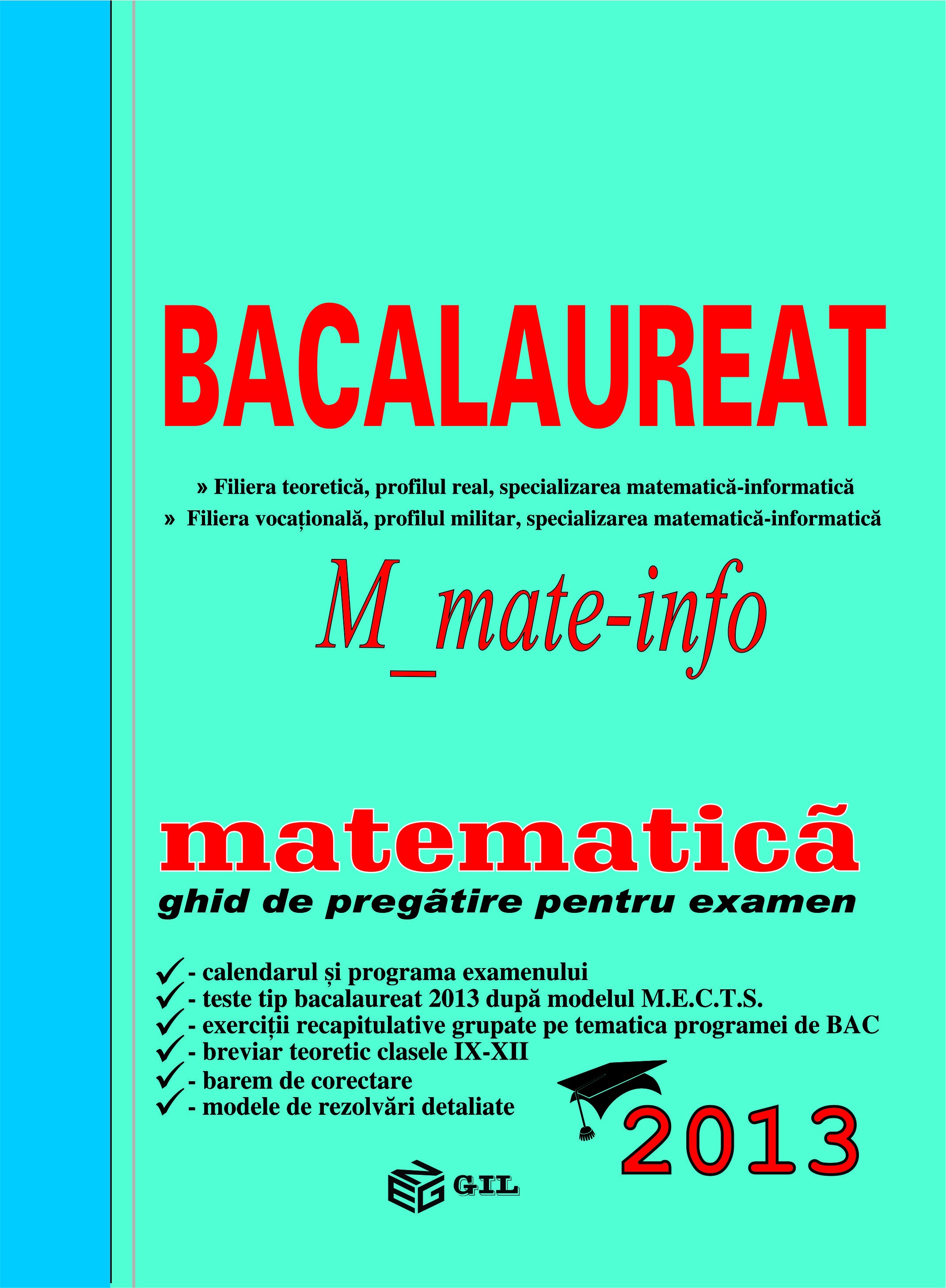 Matematica - Bacalaureat M1 2013